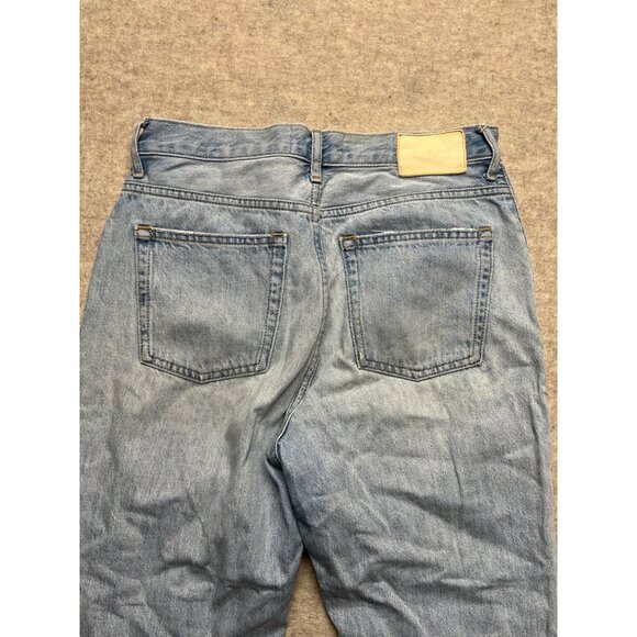 Everlane The 90s Cheaky Jean Denim Patchwork Distressed 28 Crop Light Wash - Picture 7 of 11